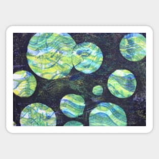 Green Cosmos Sticker